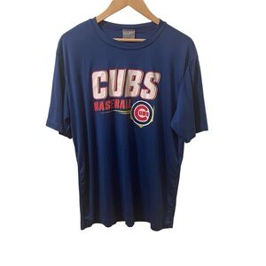 Chicago Cubs Baseball MLB Blue Poly Training Tee Blue T-Shirt Men's L